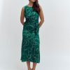 Clearance Devernois Printed Draped Dress