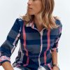 Clearance Devernois Plaid Blouse