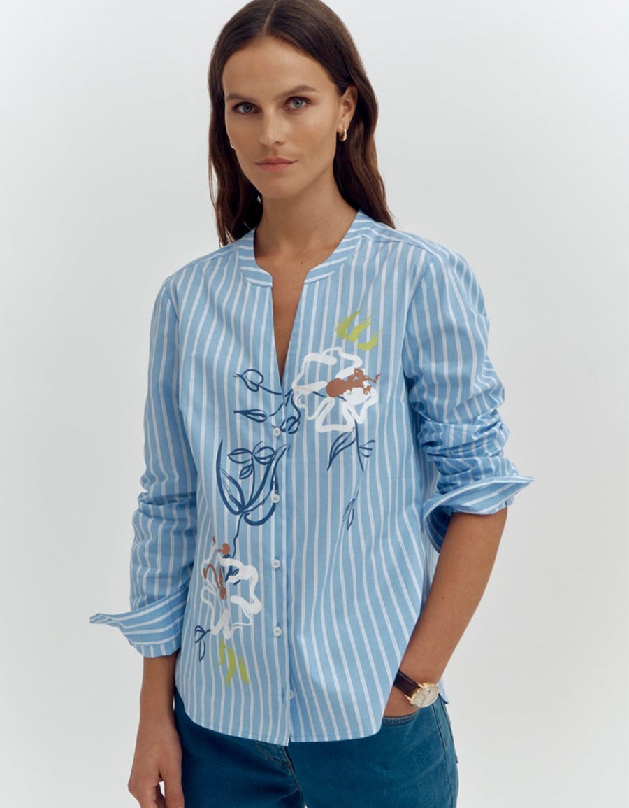 Wholesale Devernois Printed Blouse