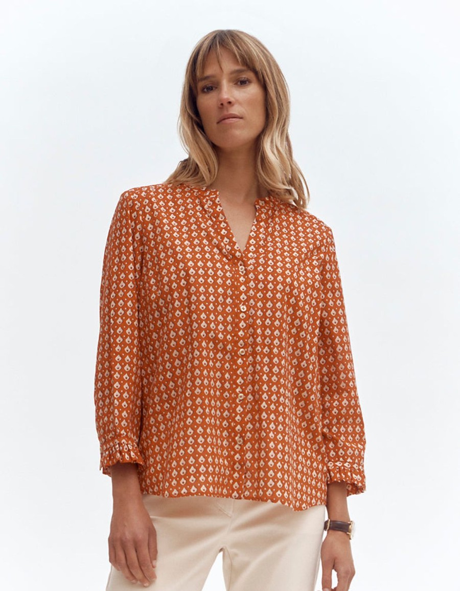 Wholesale Devernois Printed Blouse