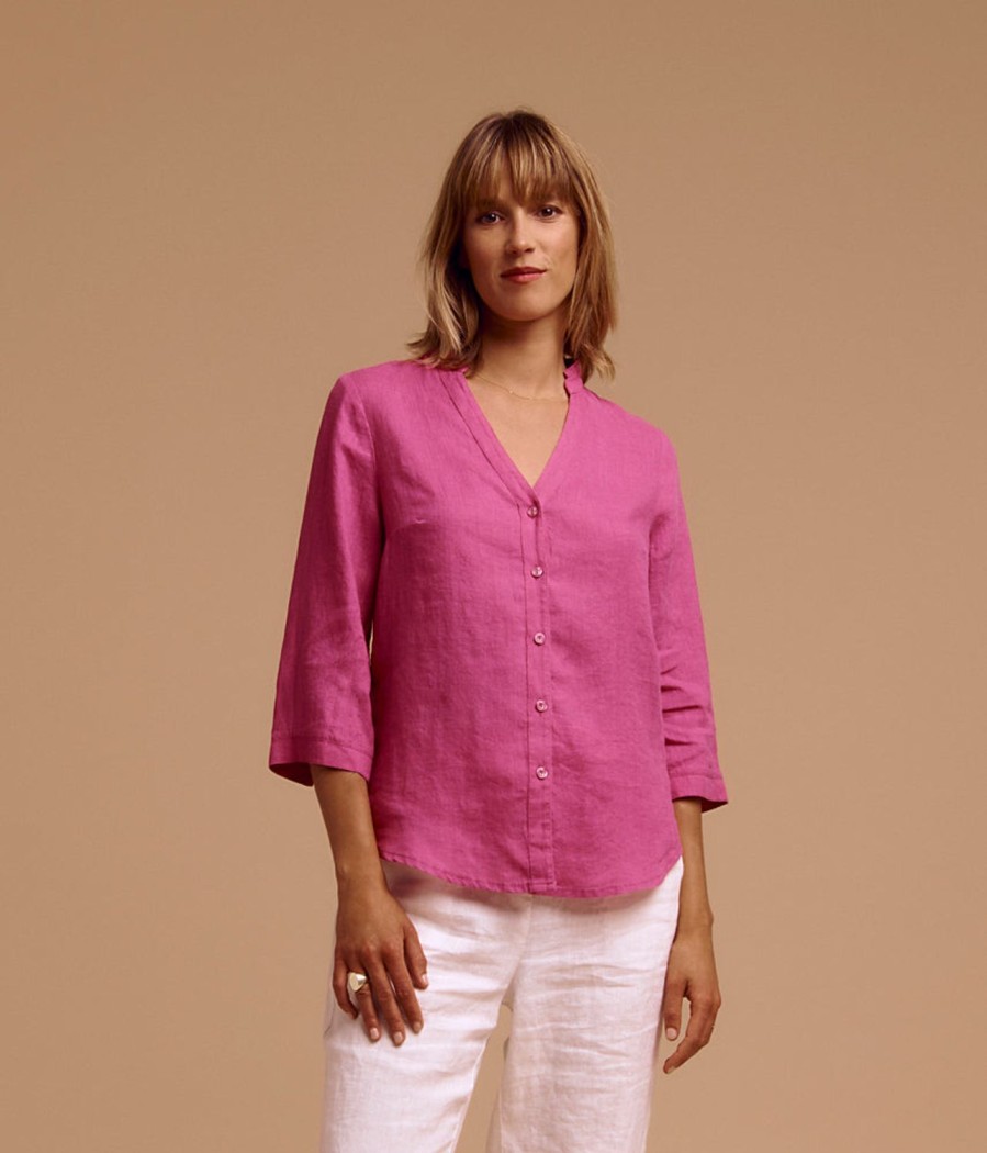 New Devernois Washed Linen Shirt