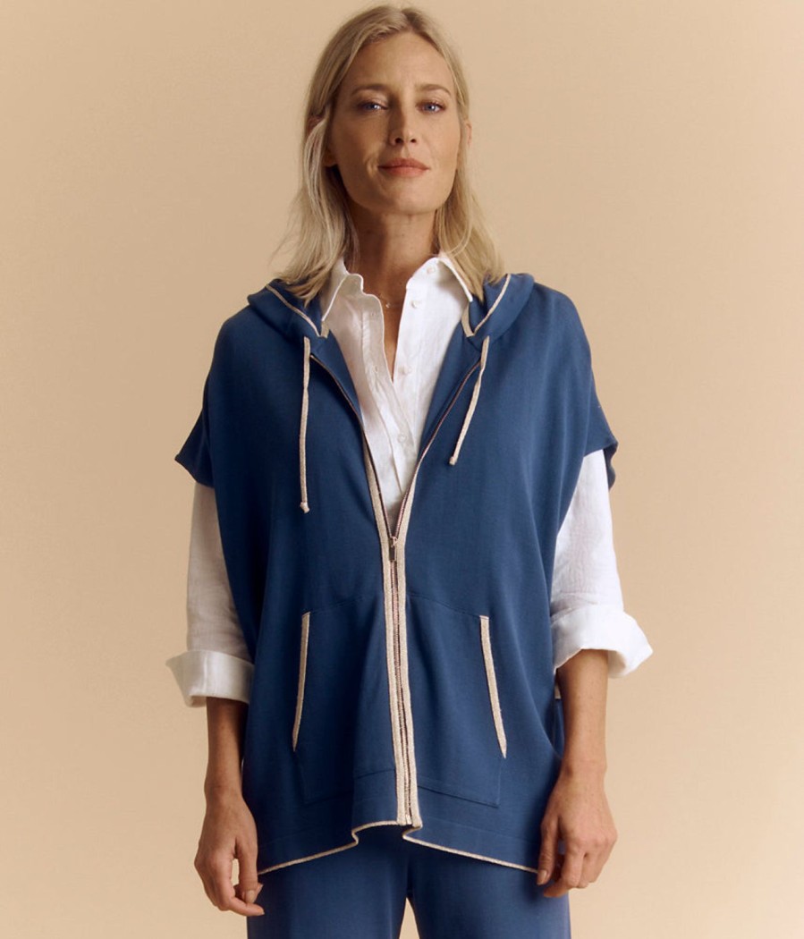 New Devernois Oversized Cardigan In Stretch Viscose Jersey