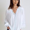 Hot Devernois Embroidered Blouse