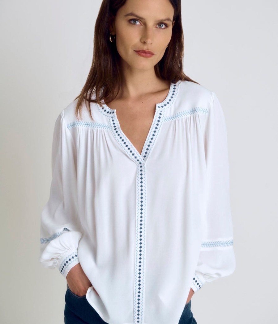 Hot Devernois Embroidered Blouse