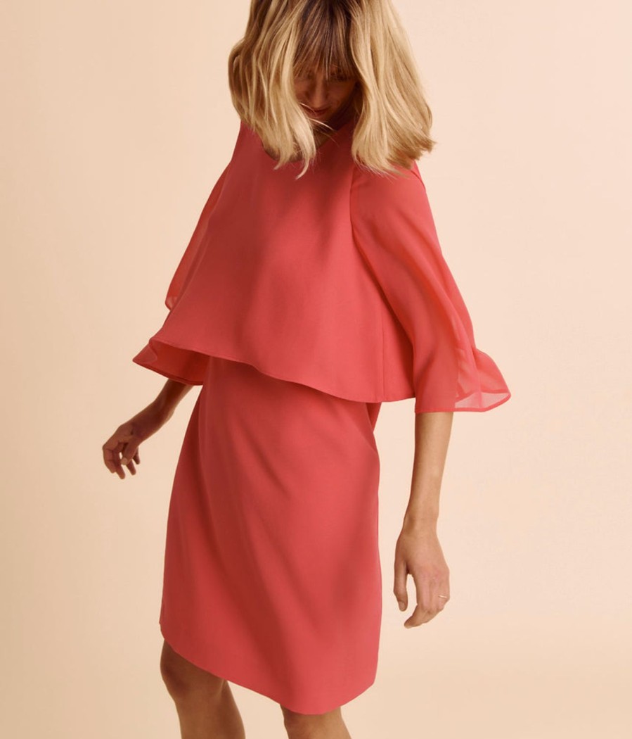 Best Devernois Dress With Chiffon Sleeves