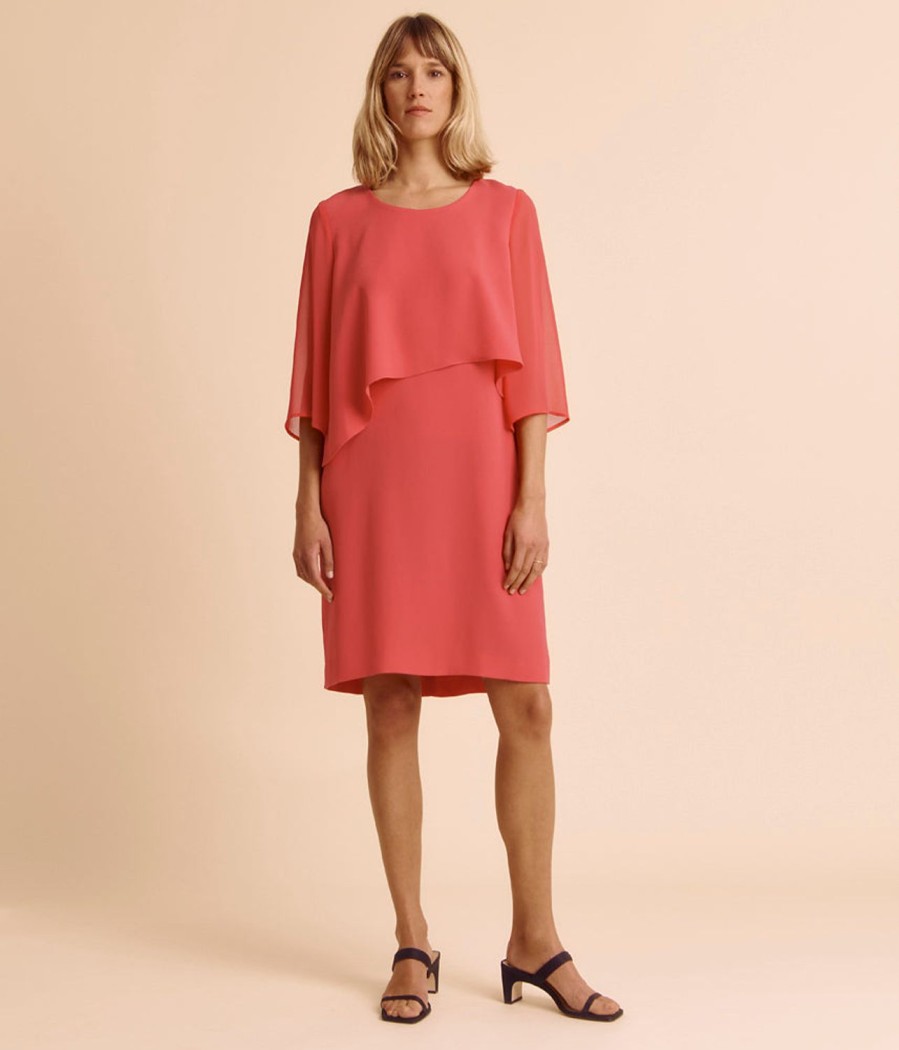 Best Devernois Dress With Chiffon Sleeves