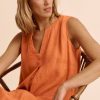 Hot Devernois Washed Linen Slip Dress