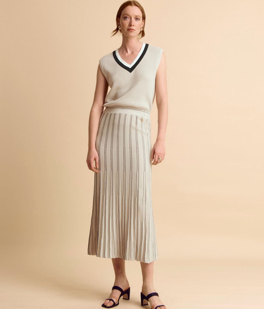 Online Devernois Arrow Knit Skirt