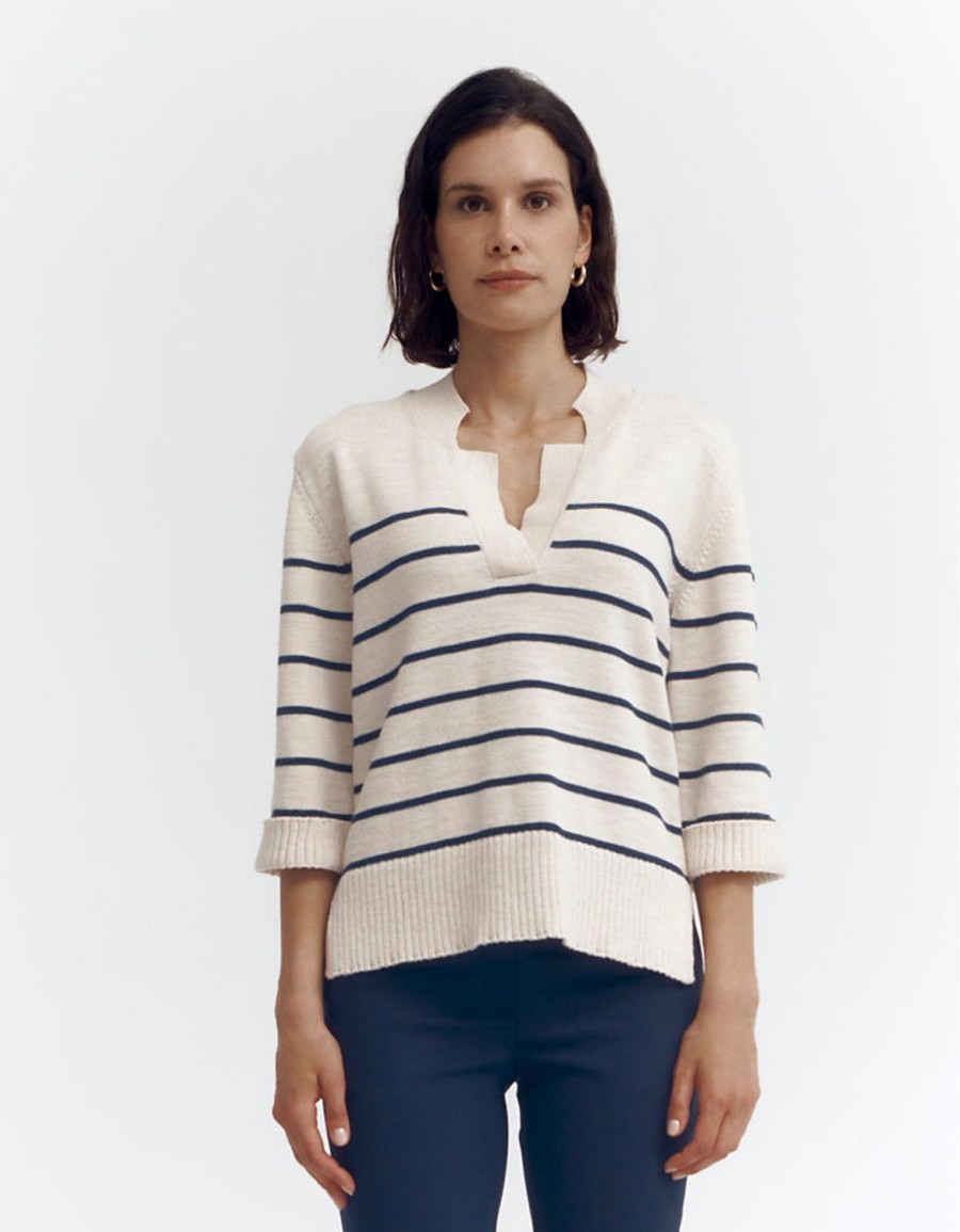 Clearance Devernois Knit Sailor Top