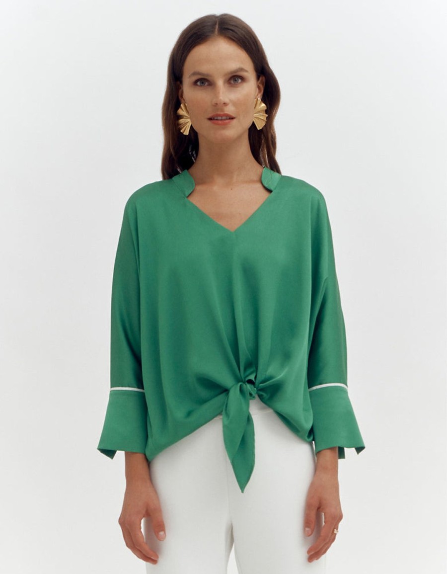 New Devernois Tied Blouse