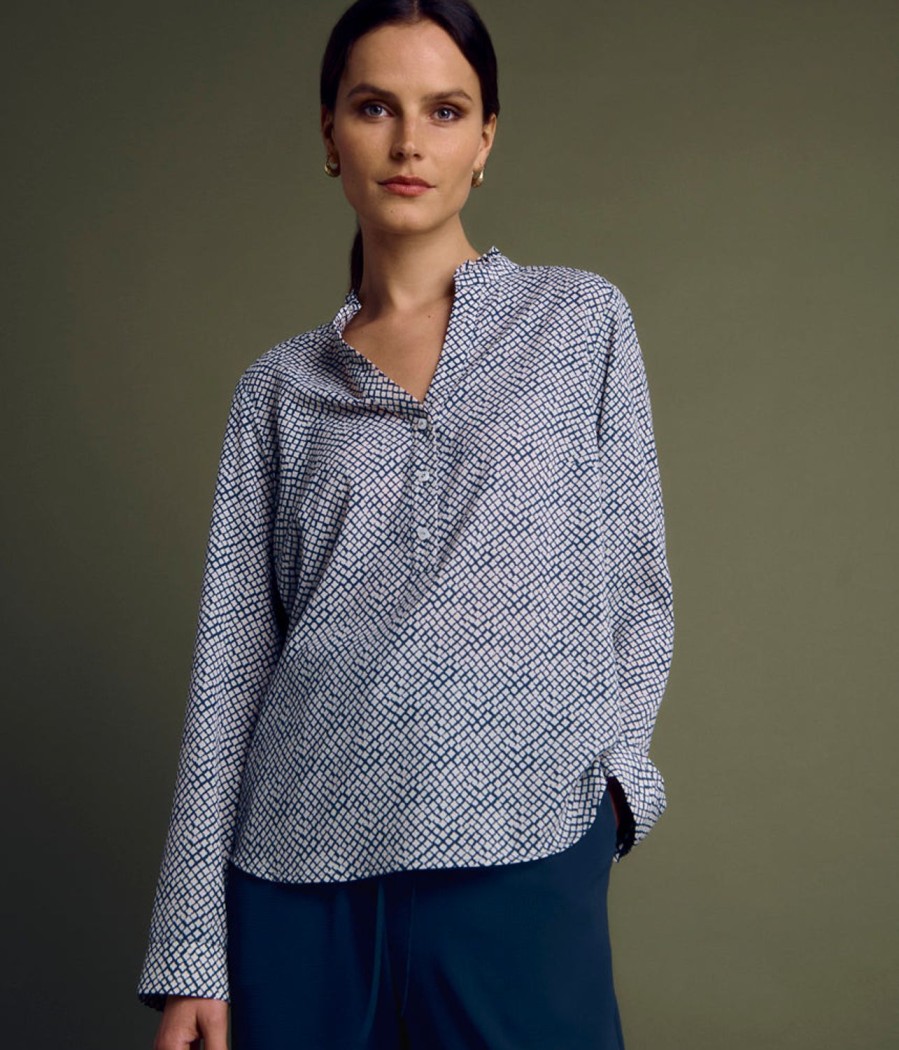 Online Devernois Flowing Blouse In Viscose Crepe