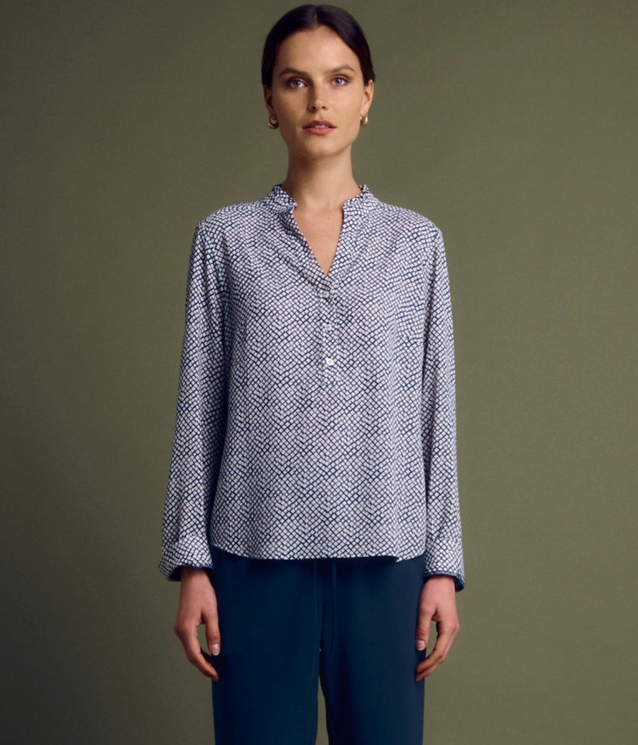 Online Devernois Flowing Blouse In Viscose Crepe