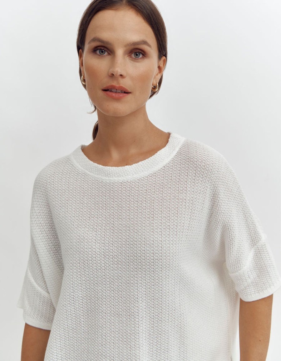 New Devernois Pull Boite Maille Oversize