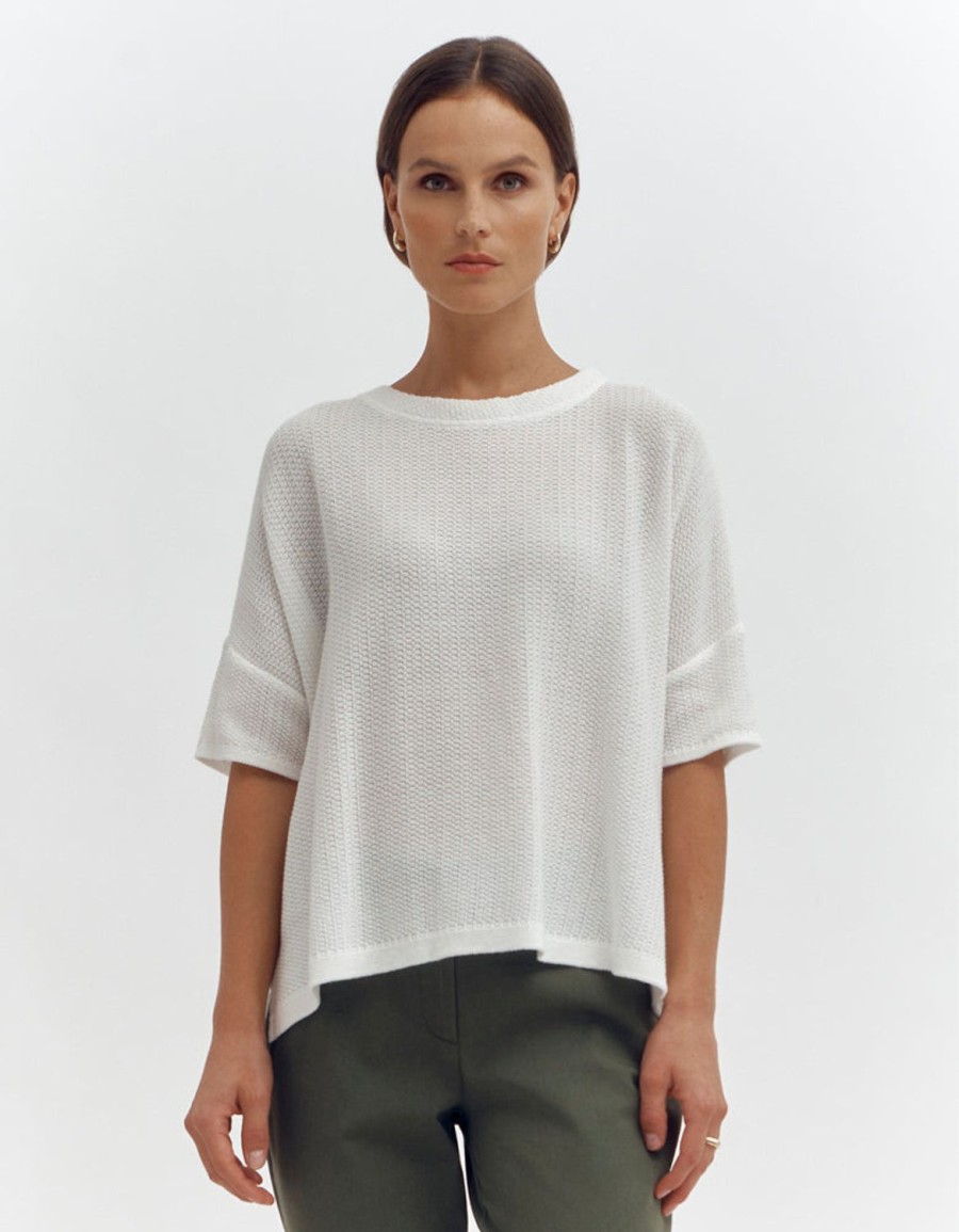 New Devernois Pull Boite Maille Oversize