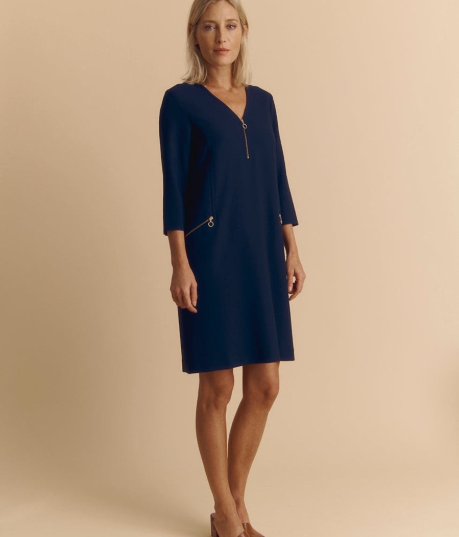 Clearance Devernois Basketweave Double Weave Dress