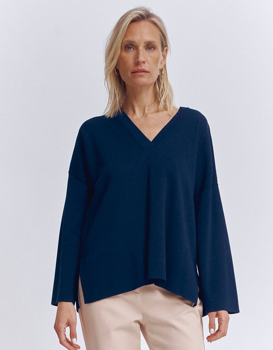 Hot Devernois Oversized Merino Wool Sweater