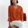 Best Devernois Tied Blouse