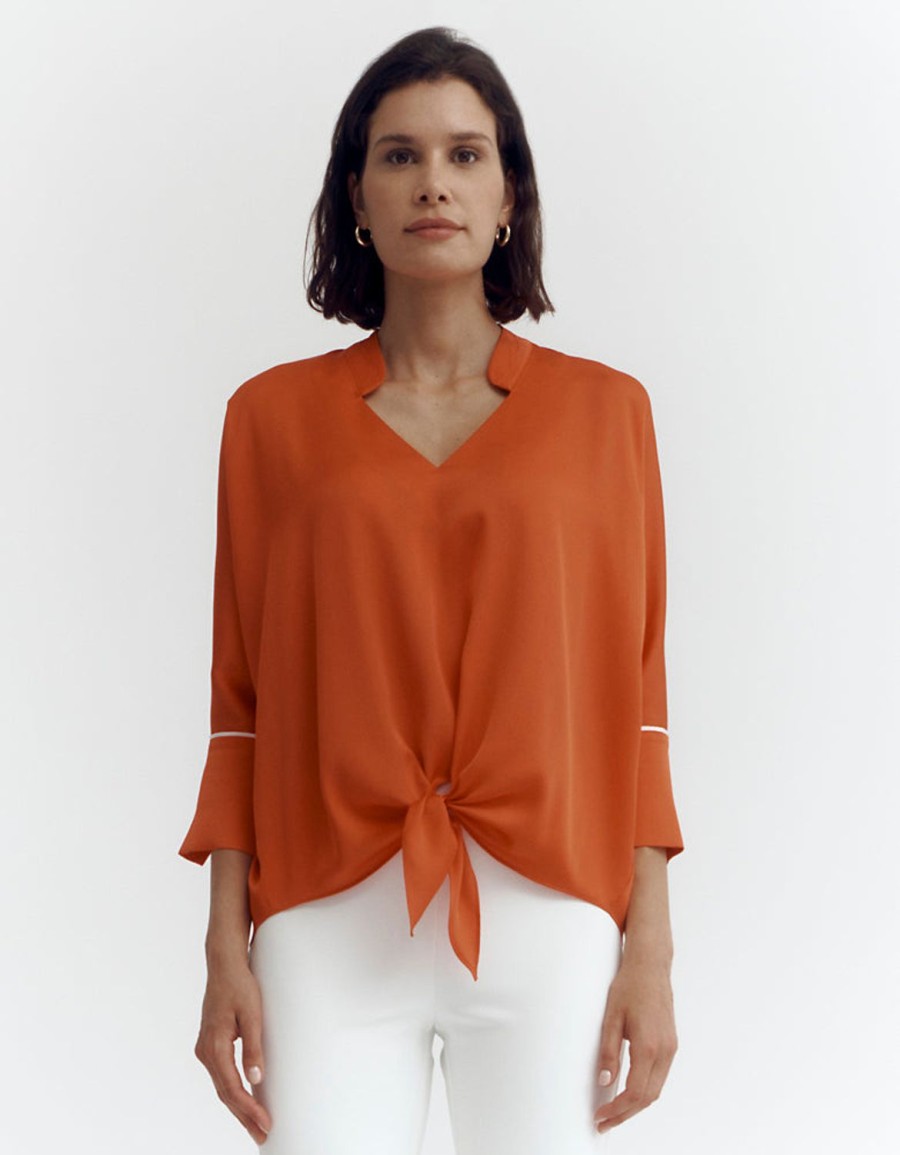 Best Devernois Tied Blouse