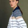 New Devernois Striped Milano Knit Blazer