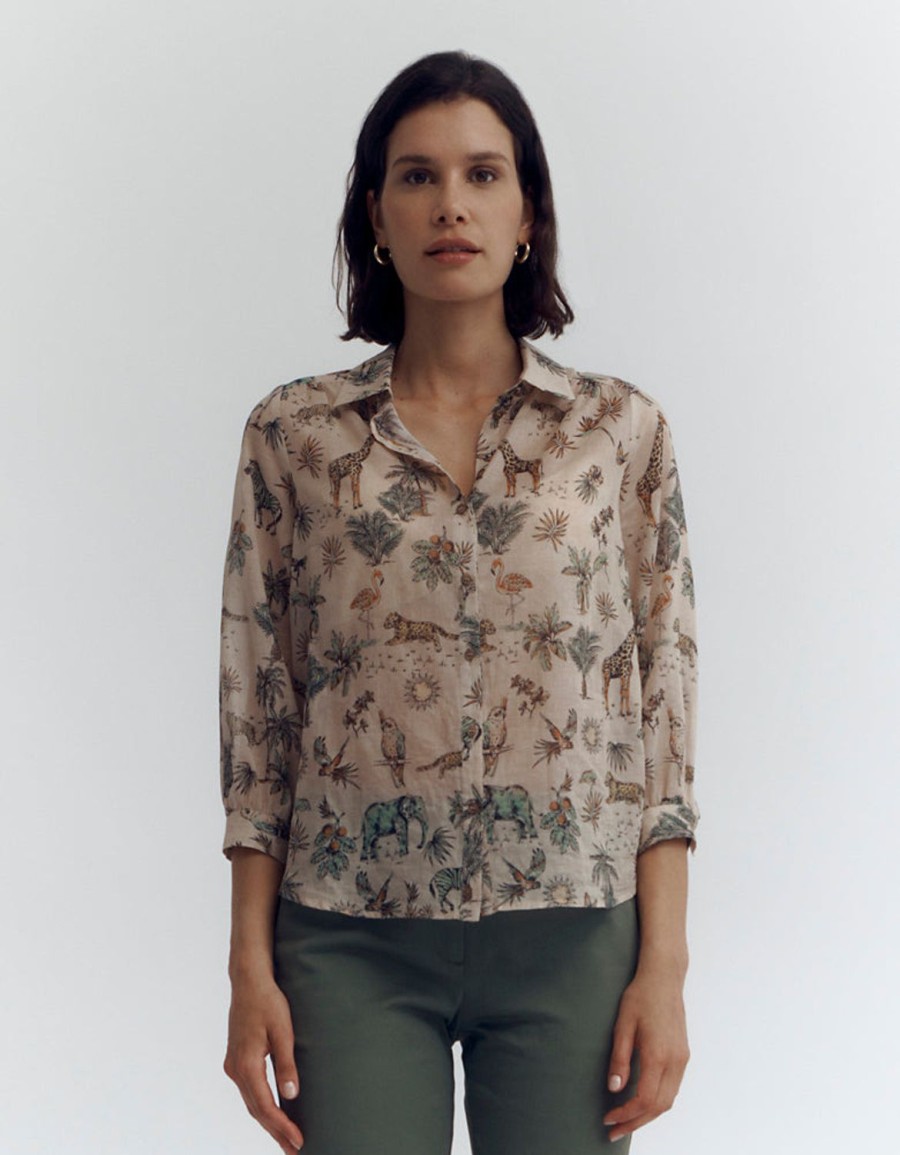 Clearance Devernois Printed Blouse