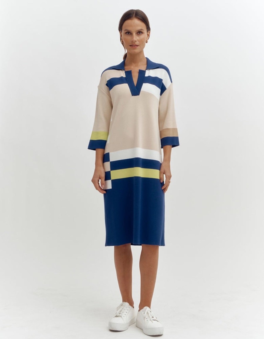 Wholesale Devernois Knit Polo Dress