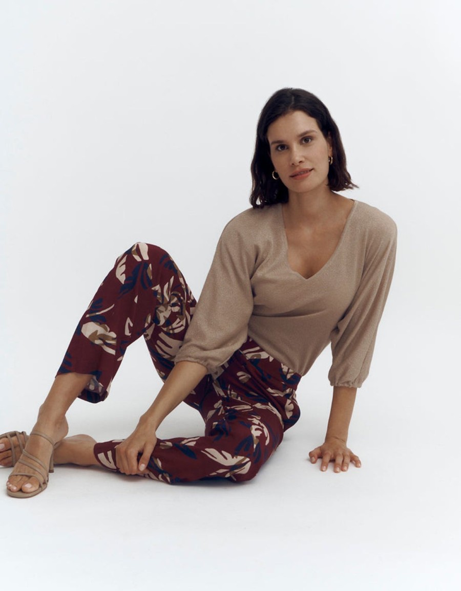 Clearance Devernois Flowing Printed Trousers