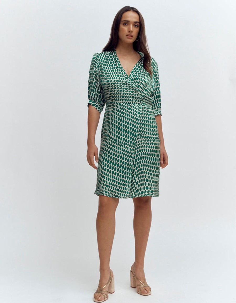 Clearance Devernois Wrap Blouse Dress