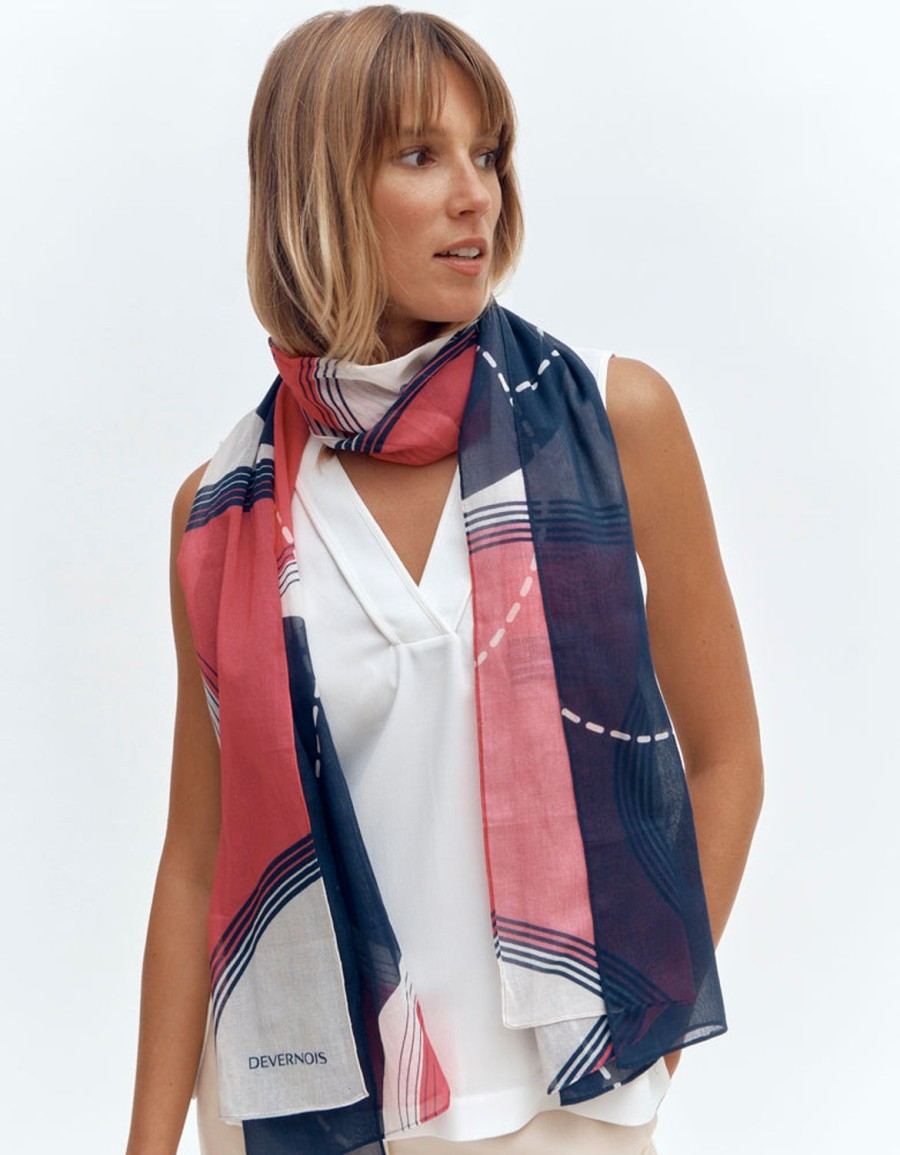 Online Devernois Printed Scarf